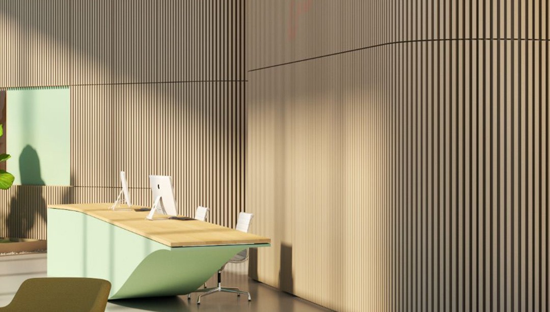 Echo in Your Office? Install Slatted Acoustic Panels-5
