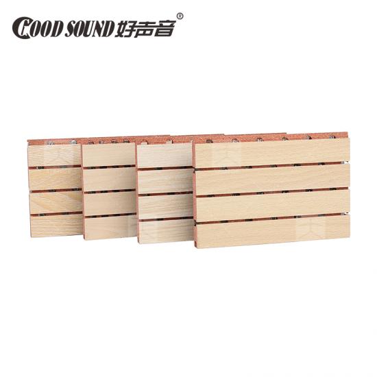 Grooved Wooden acoustic panel sound absorbing wall panels