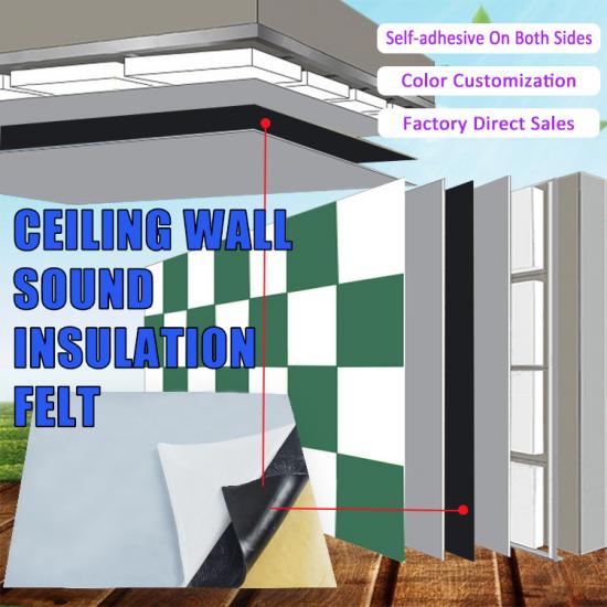 Soundproof Acoustic Material Wall Ceiling Soundproofing Damping Deadening Sound Insulation Felt Damping Sheet