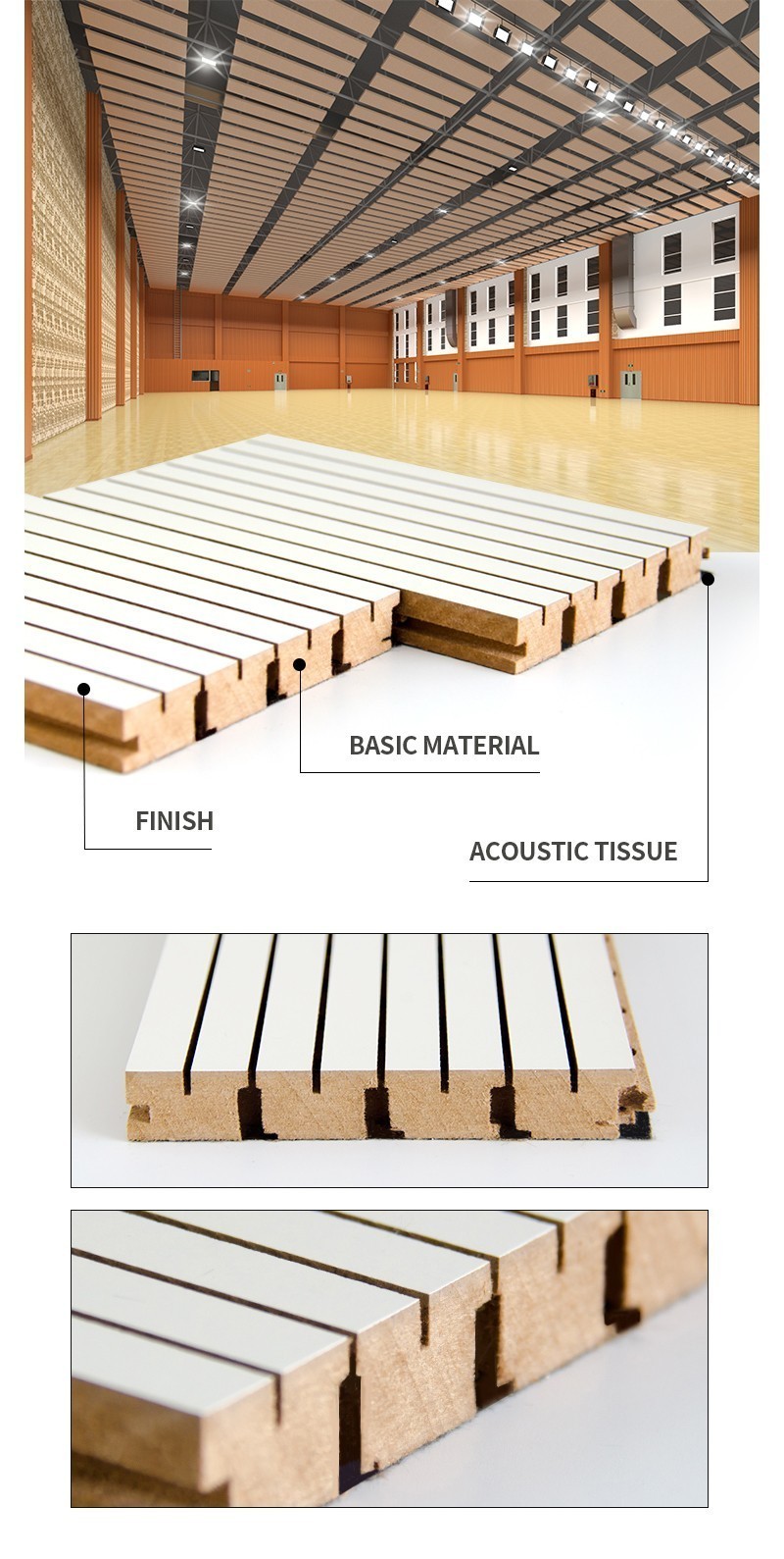 2.44 Meters Mdf Grooved Wall Panels-5