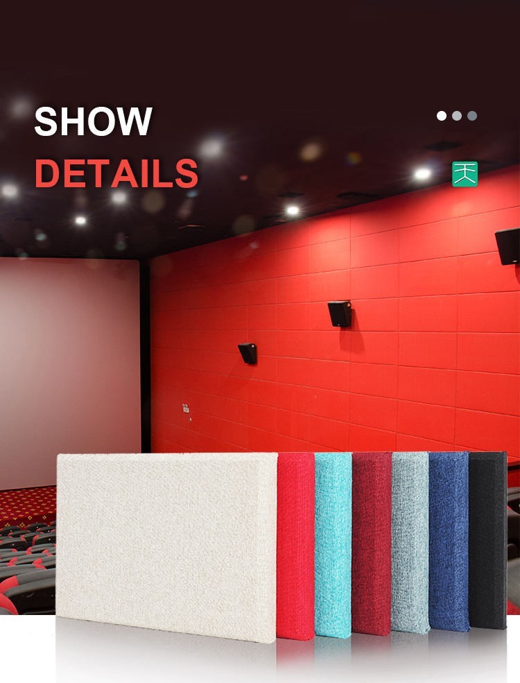 Exquisite Stretched Acoustic Fabric Wall Panels-3