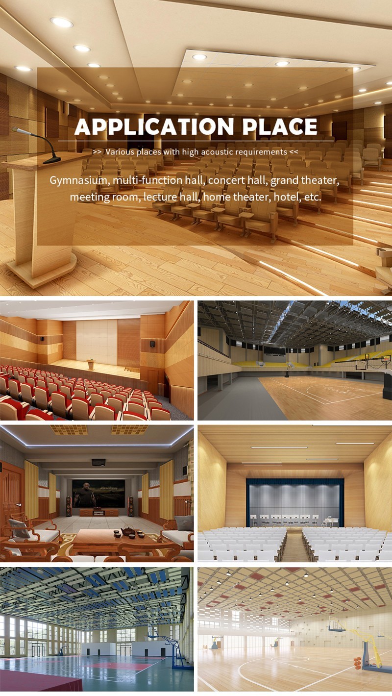 Wooden Wall Acoustic Perforated Board Panels-7