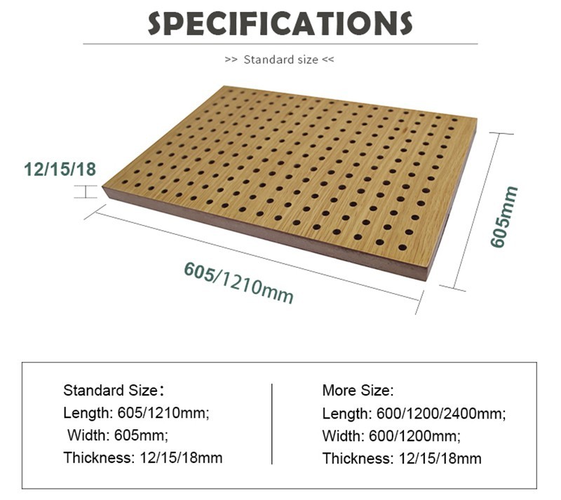 Perforated Acoustic Wood Panels For Lecture Hall-4