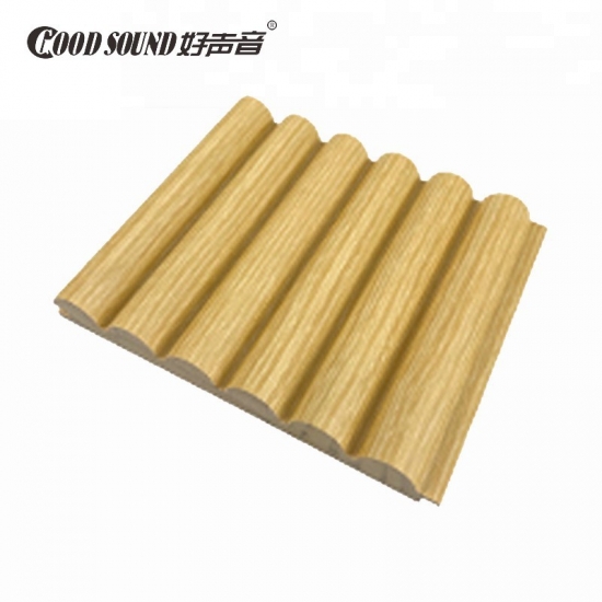 Curved Solid Wooden Fluted Panels