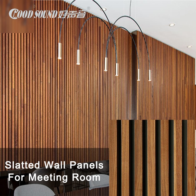 Slatted Wall Panels For Meeting Room-1