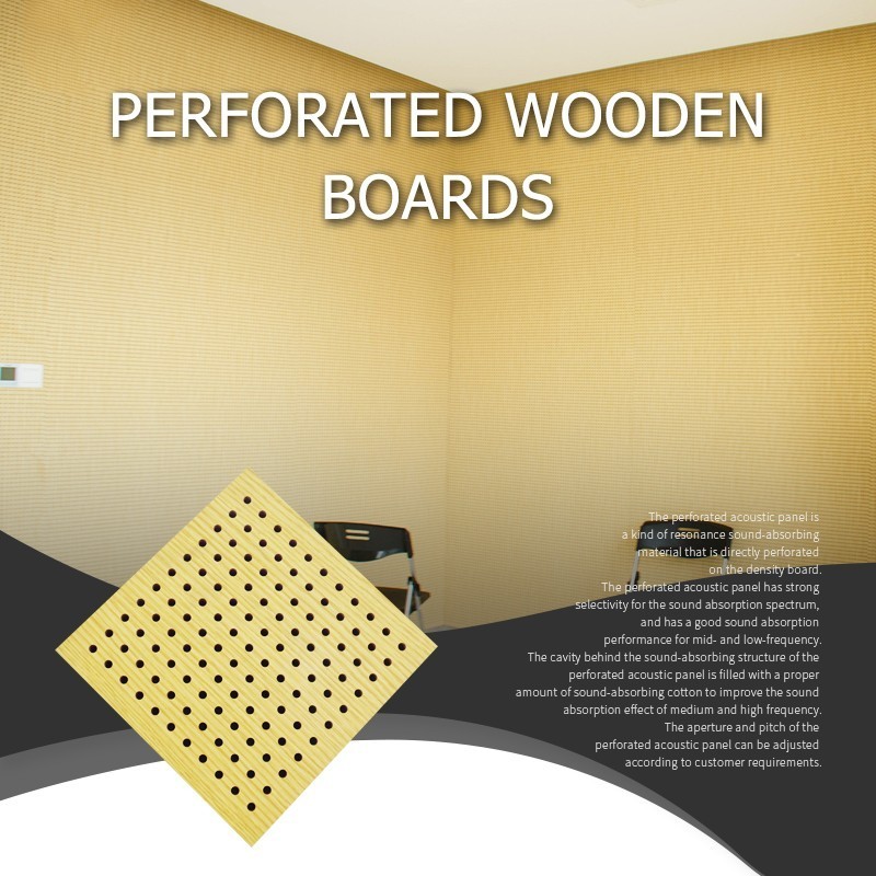 Perforated Wooden Boards For Meeting Room-6