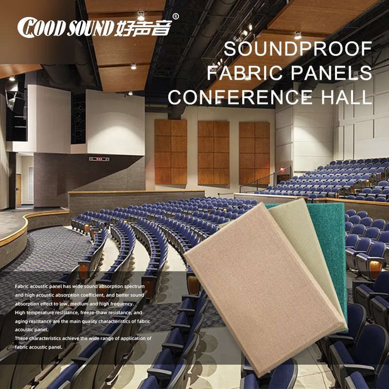 Soundproof Fabric Panels For Conference Hall-1