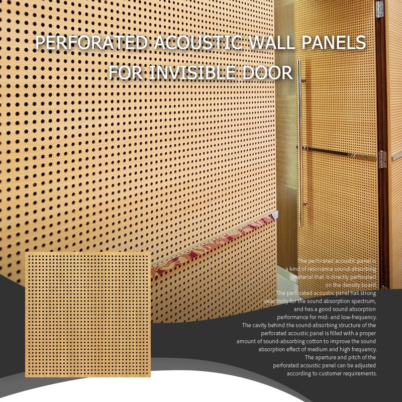 Perforated Acoustic Wall Panels For Invisible Door-6