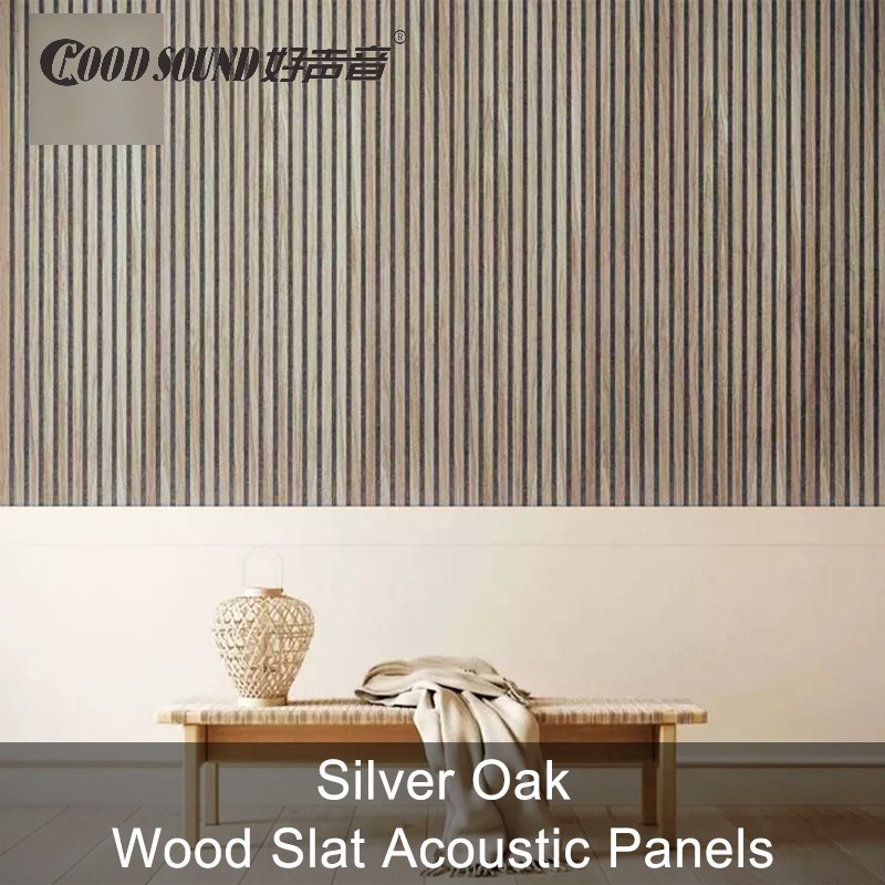 Silver Oak Wood Slat Acoustic Panels-1