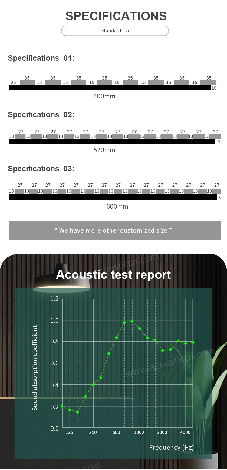 Wood Slat Acoustic Wall Panels For Office-4