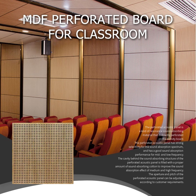 Mdf Perforated Board For Classroom-6