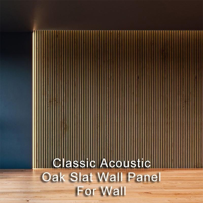 Classic Acoustic Oak Slat Wall Panel For Wall-1