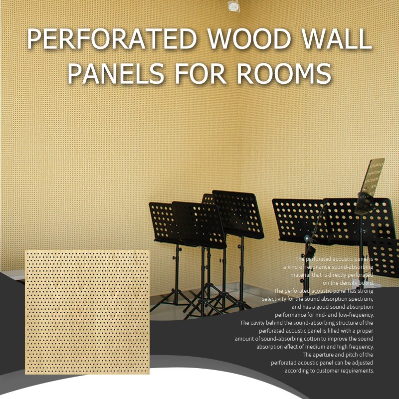 Perforated Wood Wall Panels For Rooms-6