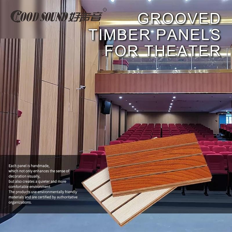 Grooved Timber Panels For Theater-7