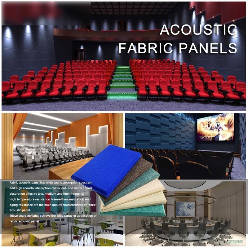 Exquisite Stretched Acoustic Fabric Wall Panels-1
