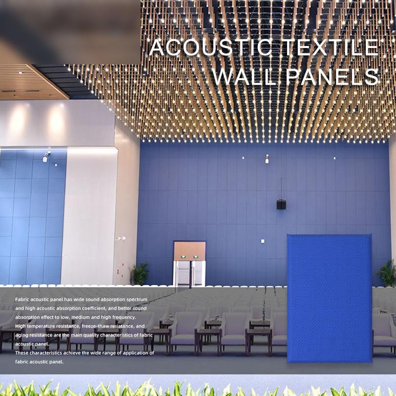 Acoustic Textile Wall Panels For Conference Hall-1