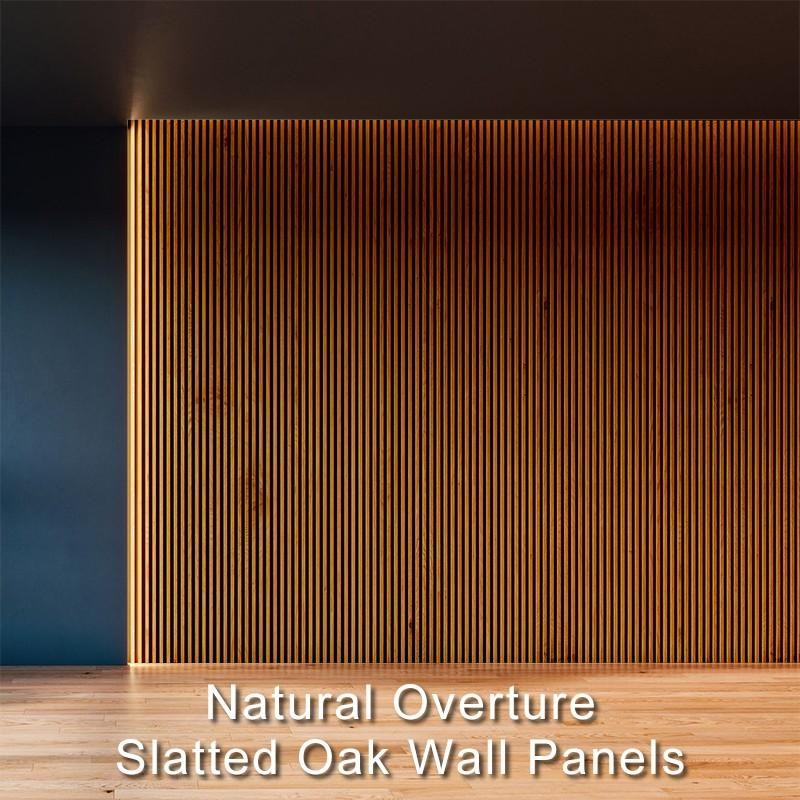 Natural Overture Slatted Oak Wall Panels-1