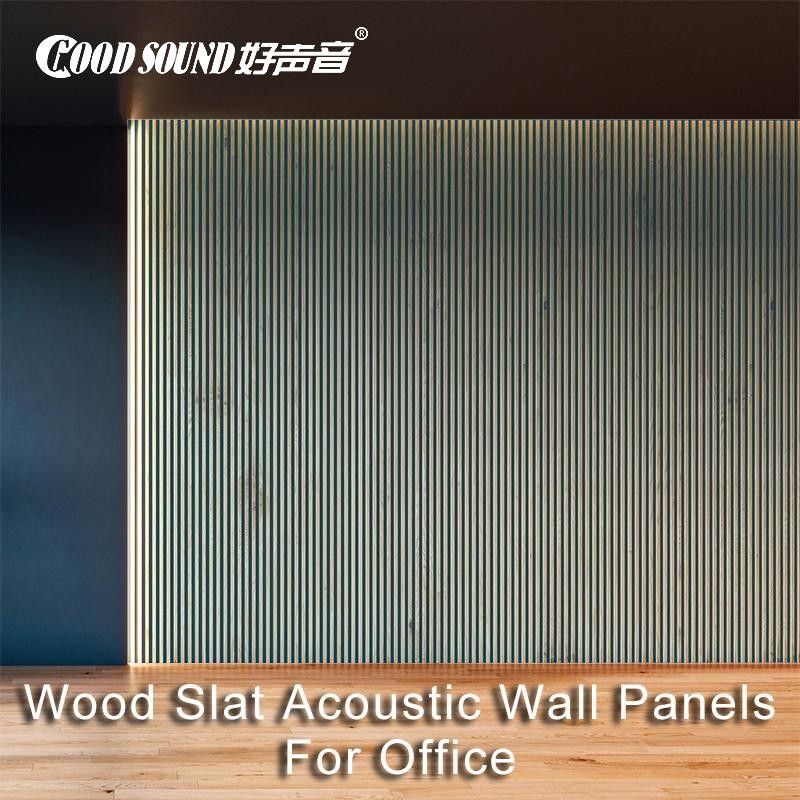 Wood Slat Acoustic Wall Panels For Office-1