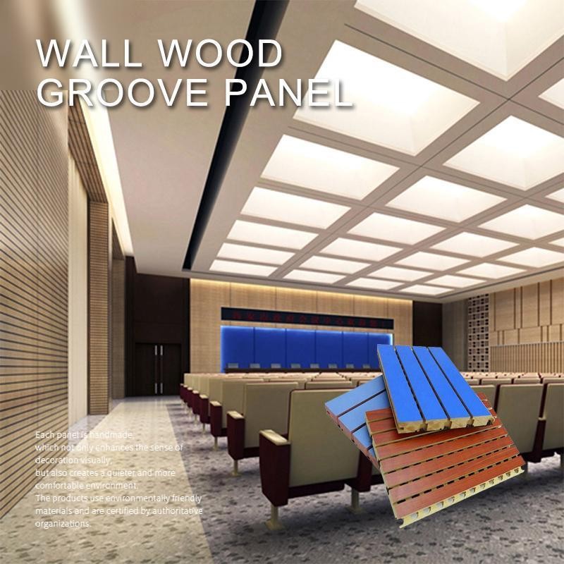 Decorative Stackable Wall Wood Groove Panel-7