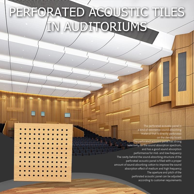 Perforated Acoustic Tiles in Auditoriums-6