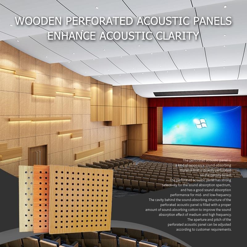 Wooden Perforated Acoustic Panels Enhance Acoustic Clarity-6