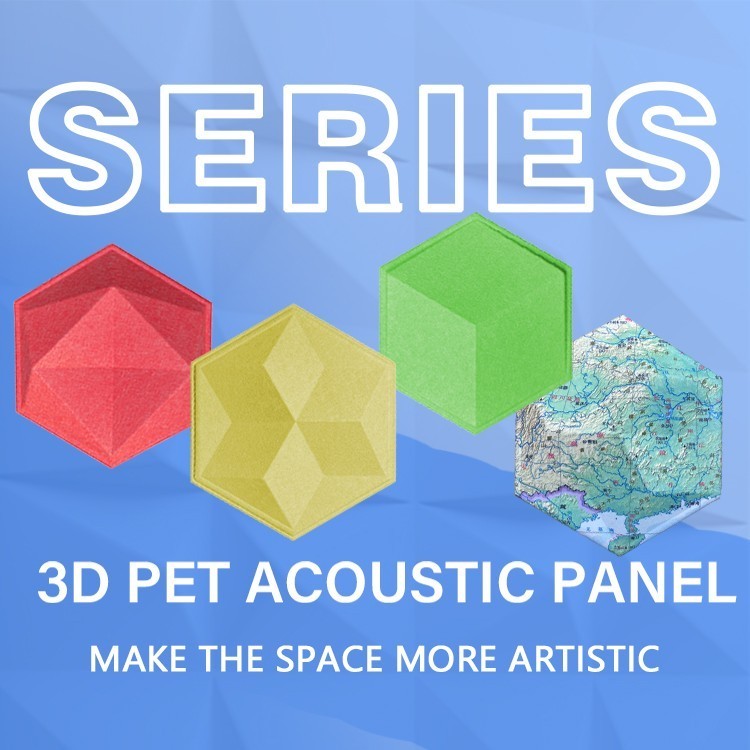 3D Hexagonal PET Acoustic Panel-9