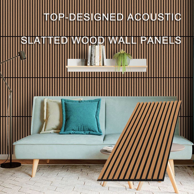 Top-Designed Acoustic Slatted Wood Wall Panels-3