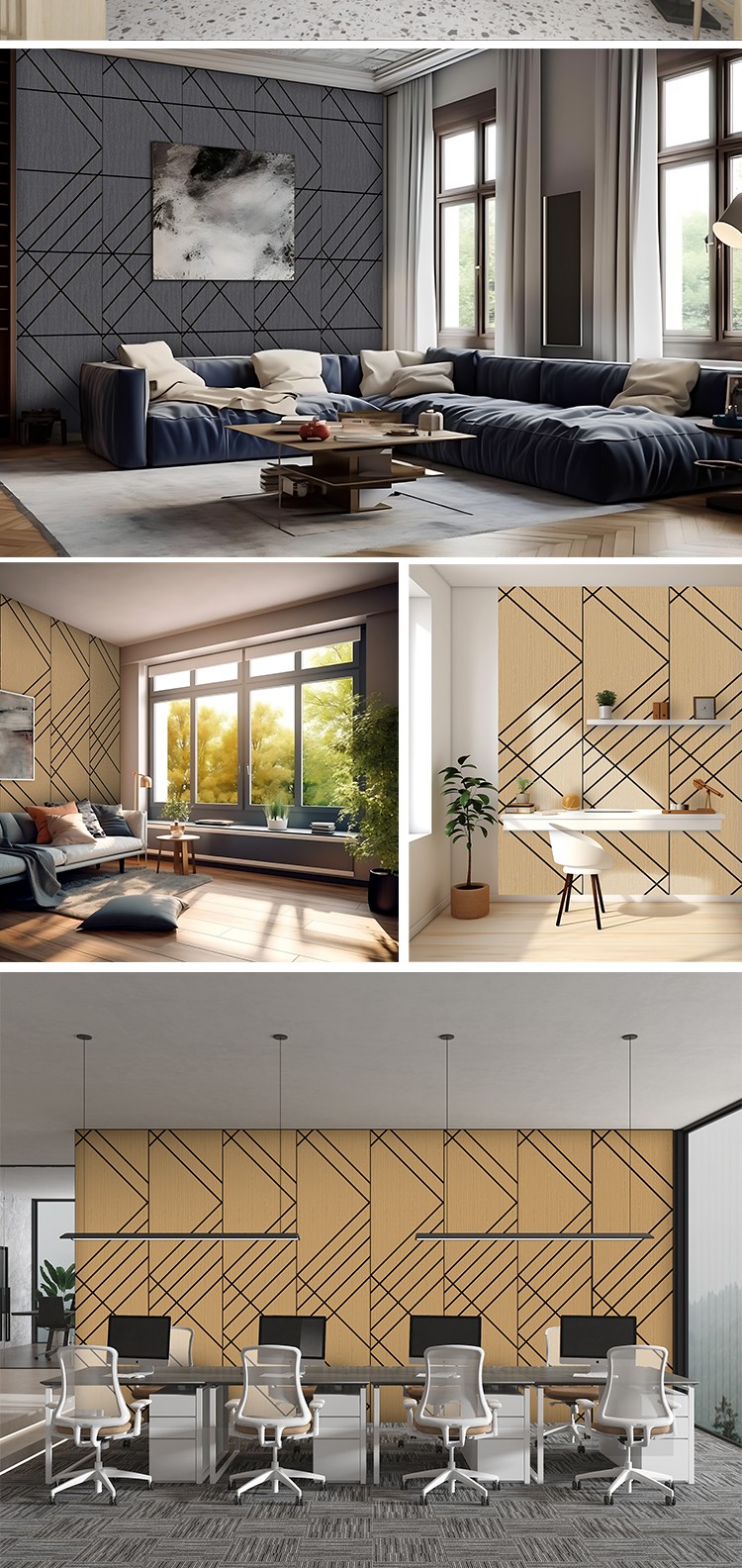 Lightweight Thermal Insulation Art Acoustic Wall Panels-7