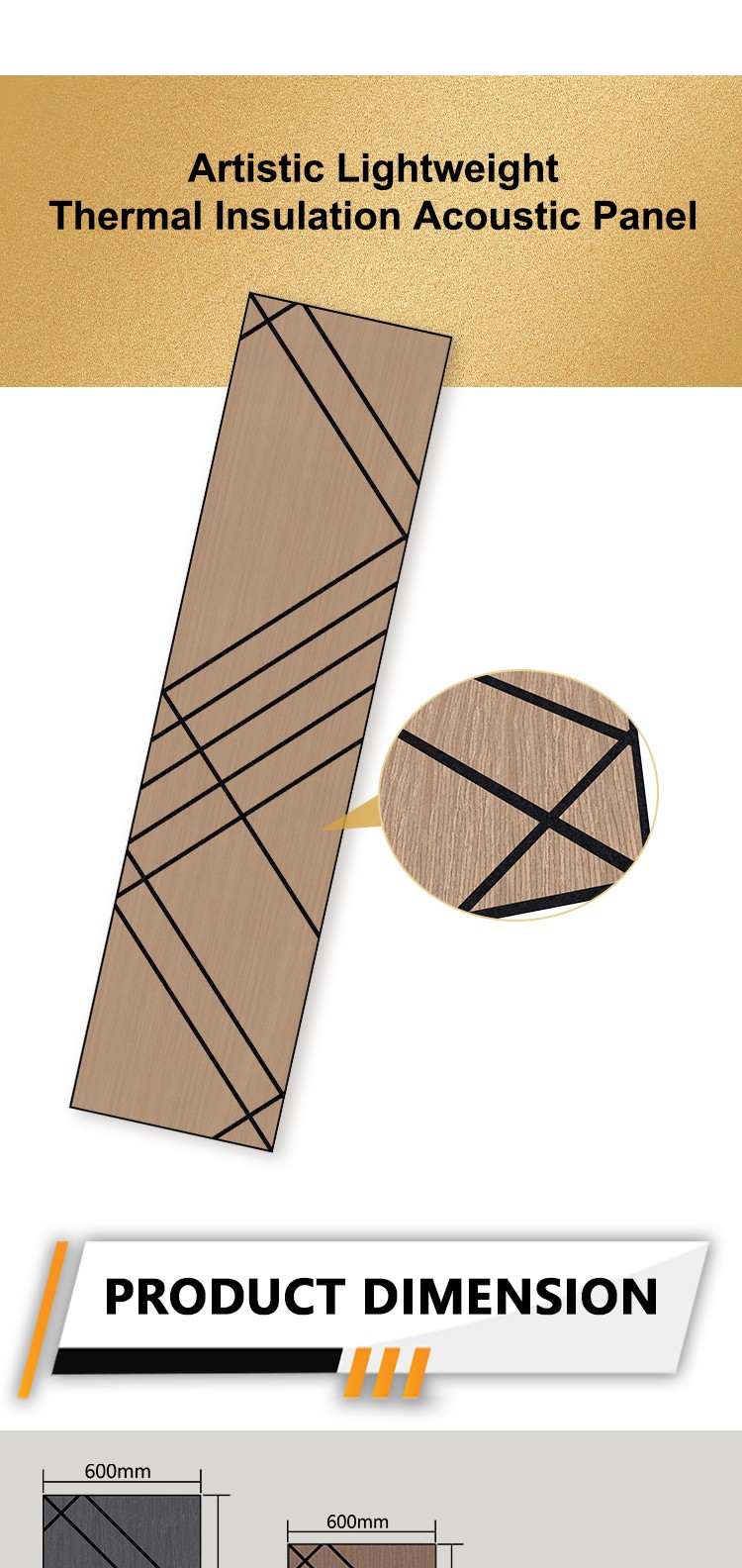 Lightweight Thermal Insulation Art Acoustic Wall Panels-6