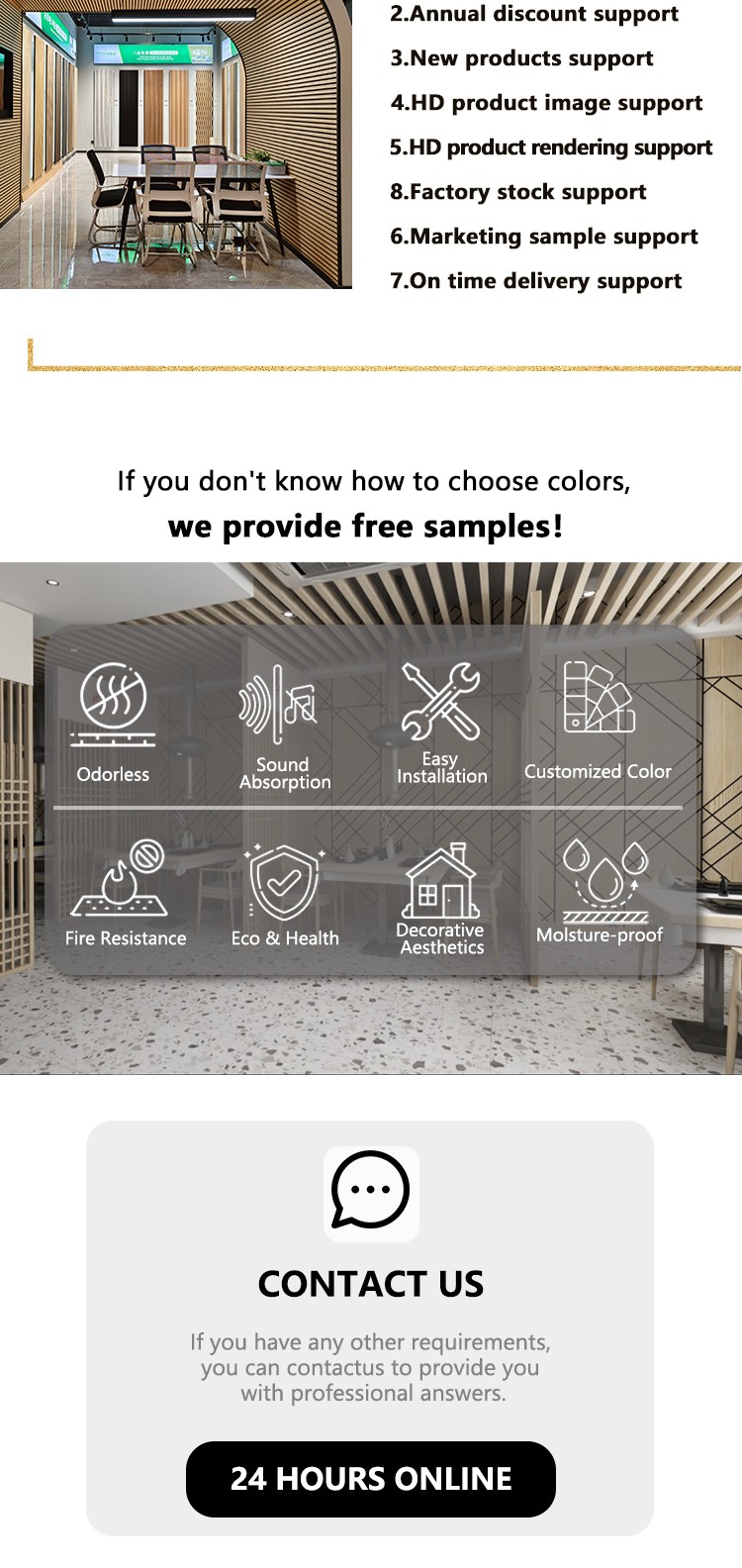 Lightweight Thermal Insulation Art Acoustic Wall Panels-4