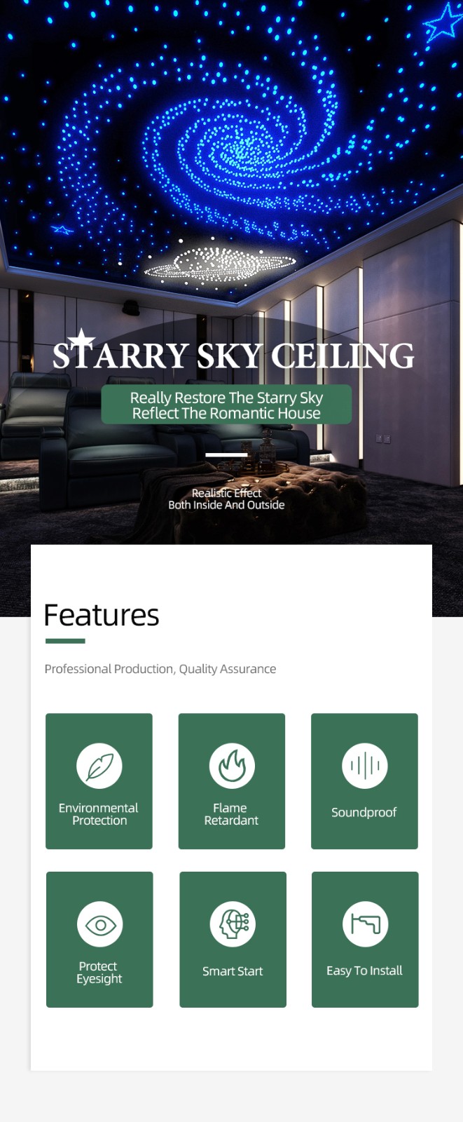 TianGe Starry Sky Ceiling Acoustic Absorption Panels-3