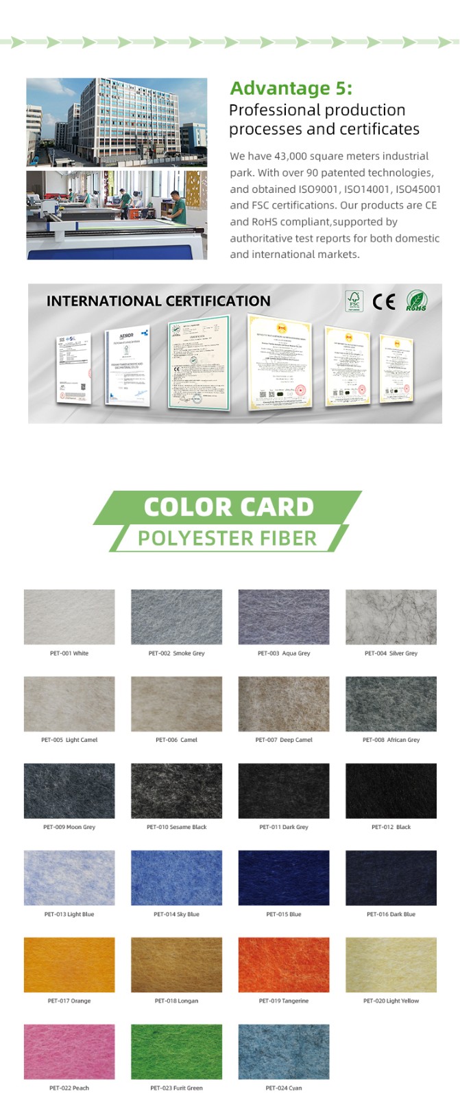 High Density Polyester Acoustic Panels For Wall-3