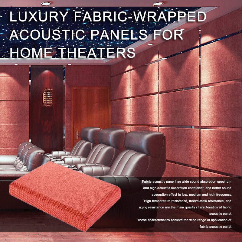 Luxury Fabric-Wrapped Acoustic Panels for Home Theaters-1
