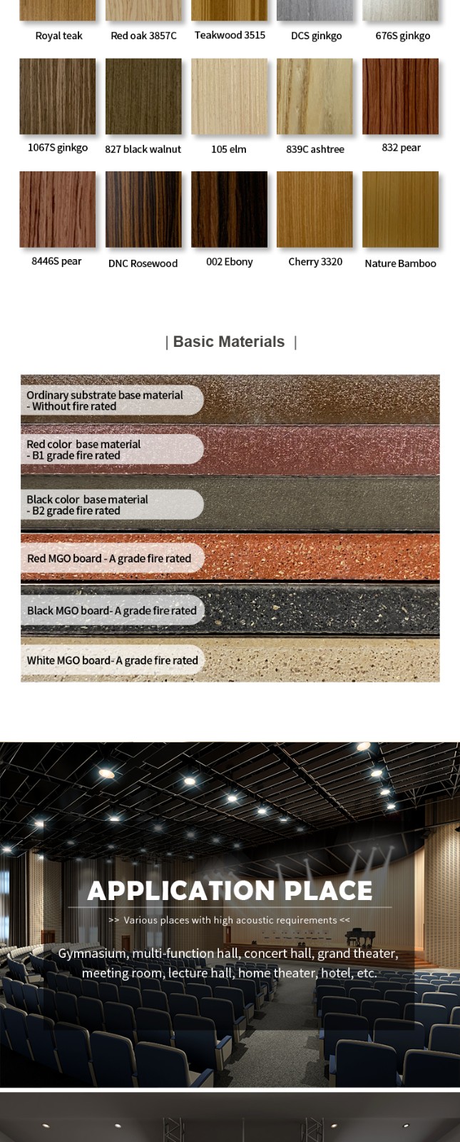 Mdf Perforated Panels For Conference Center-5