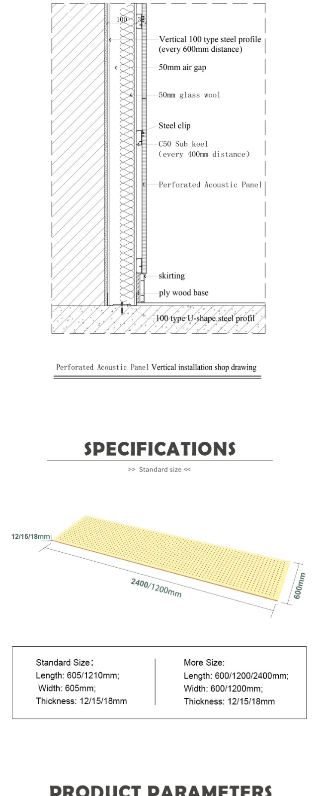 Mdf Perforated Panels For Conference Center-7