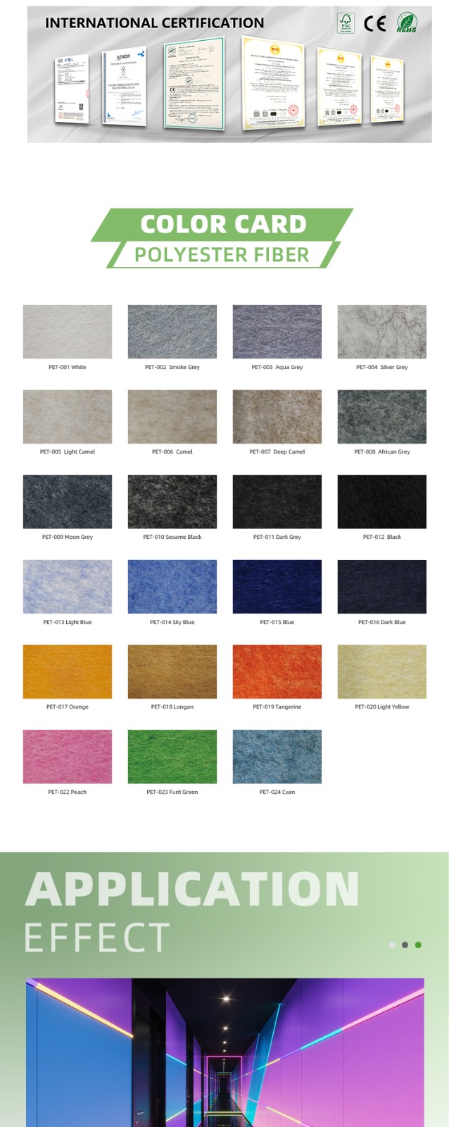 High Density Polyester Acoustic Decorative Wall Panels-3