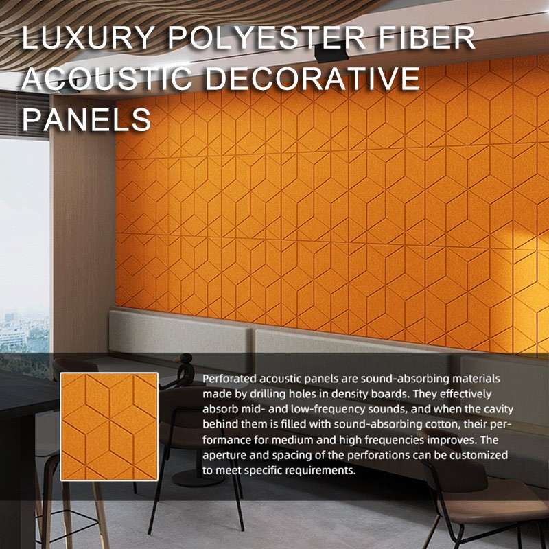 Luxury Polyester Fiber Acoustic Decorative Panels-6